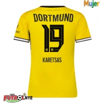 Camiseta Borussia Dortmund Konstantinos Karetsas #19 Primera Equipación para mujer 2026-27 manga corta